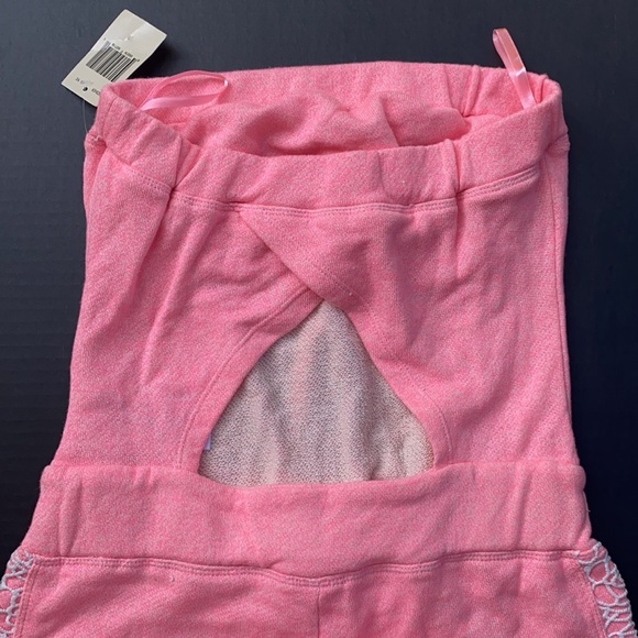 NEW GUESS PINK STRAPLESS ACTIVE ROMPER - Picture 7 of 8